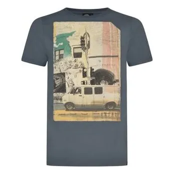 Pánská móda Tričko Animal CAMPER Steel Blue velikost M