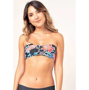 Dámské plavky Plavky Rip Curl STILL IN PARADISE BANDEAU Black velikost M