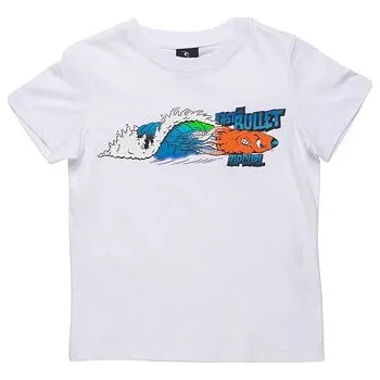Pánské tričko Tričko Rip Curl FAST BULLET GROMS SS TEE Optical White velikost 6