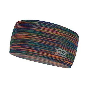 Čepice Nákrčník PAC MERINO HEADBAND Multi Rainbows velikost O/S