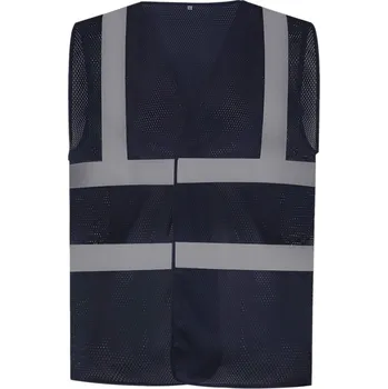 pracovní vesta Yoko Vesta HVW120 Hi-Vis, síťovaná, výstražná COT79W12000313-navy 3XL Navy