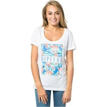 Tričko Rip Curl MIA FLORES TEE Optical White velikost XS
