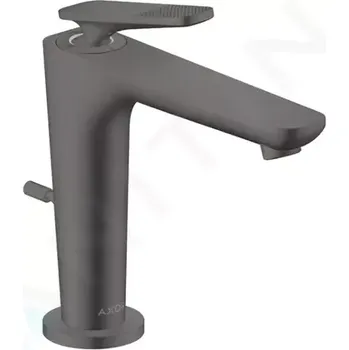 Vodovodní baterie Axor Citterio C Umyvadlová baterie s výpustí, EcoSmart, CoolStart, kartáčovaný černý chrom, 49031340