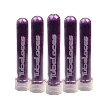 Tkaničky do bot Tkaničky Tubelaces SILVER FLAT Purple velikost 90