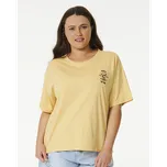 Tričko Rip Curl ICONS OF SURF RELAXED TEE Washed Yellow velikost XS