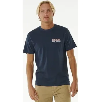 Pánská móda Tričko Rip Curl SURF REVIVAL REPEATER TEE Dark Navy velikost L