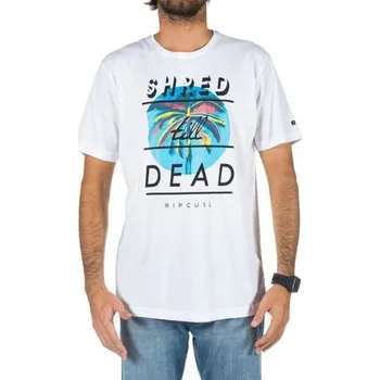 Tričko Rip Curl SHRED TILL DEAD S/S TEE Optical White velikost L