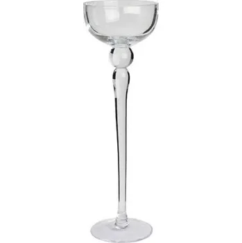 Svícen Kaheku Svícen na noze ORLY, čirá, pr. 10,5x34cm|Ego Dekor