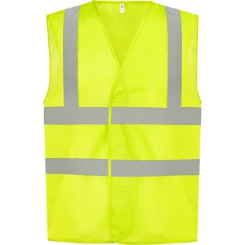 Pracovní oblečení Yoko Vesta HVW120 Hi-Vis, síťovaná, výstražná COT79W120zv805-hi vis yell 2XL Žlutá fluorescent