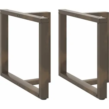 Obývací pokoj vidaXL Nohy k jídelnímu stolu ve tvaru T, 2 ks, , 100 x 35 x (72-73) cm, ocel [4013068] Barva: Přírodní