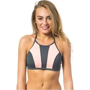 Dámské plavky Plavky Rip Curl MIRAGE ACTIVE HIGH NECK Souffle velikost S