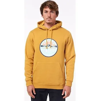 Pánská mikina Mikina Rip Curl DOWN THE LINE FP HOODED Mustard velikost M