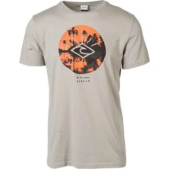 Pánské tričko Tričko Rip Curl TROPIC SUNSET TEE Flint Gray velikost L
