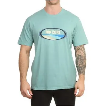 Pánská móda Tričko Rip Curl SURF REVIVAL MUMMA TEE Dusty Blue velikost XXL