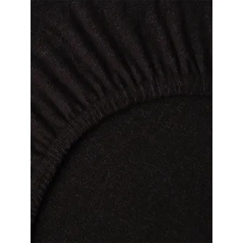 Prostěradlo Froté prostěradlo 90 × 200 cm - tmavě hnědá