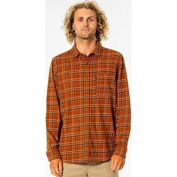 Pánská košile Košile Rip Curl SWC L/S FLANNEL Red Dirt velikost L