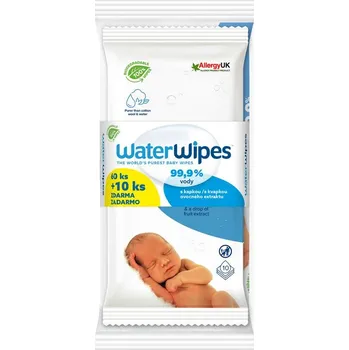 WATERWIPES 100% BIO odbouratené ubrousky 60+10 ks