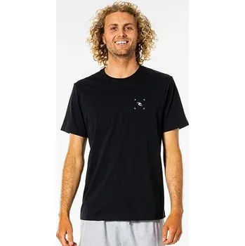 Pánské tričko Tričko Rip Curl VAPORCOOL CORP TEE Black velikost S