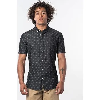 Pánská košile Košile Rip Curl RHOMBEES S/S SHIRT Black velikost L