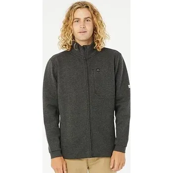 Pánské oblečení Mikina Rip Curl VAPORCOOL ZIP THRU CREW Black Marled velikost XXL