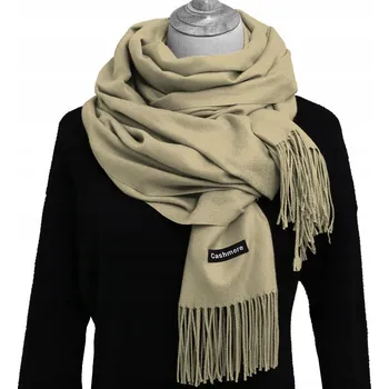 Šála Reverse šála béžová 200 cm - dámská