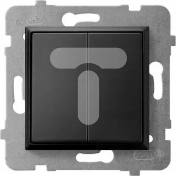 vypínač Schodišťový vypínač Klasik, Podomítkový Ospel černý ŁP-9U/m/33