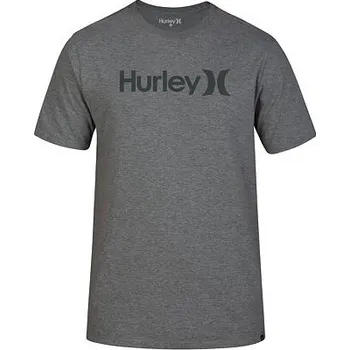 Pánské tričko Tričko Hurley ONE&ONLY SOLID TEE Dk Grey Heather/(Outdoor Green) velikost L