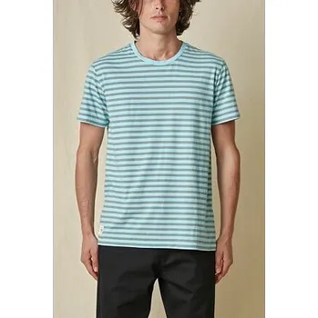 Pánské oblečení Tričko Globe HORIZON STRIPED TEE Marine velikost XL