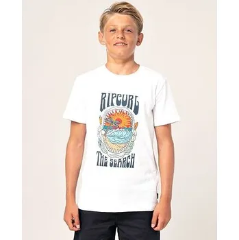 Pánské tričko Tričko Rip Curl JAWBREAKER BOY'S SS TEE White velikost 16