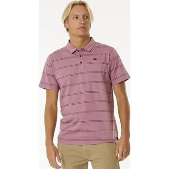 Pánská móda Tričko Rip Curl PLAIN STRIPE POLO Mauve velikost XL