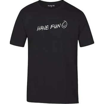 Tričko Hurley HAVE FUN S/S Black velikost L