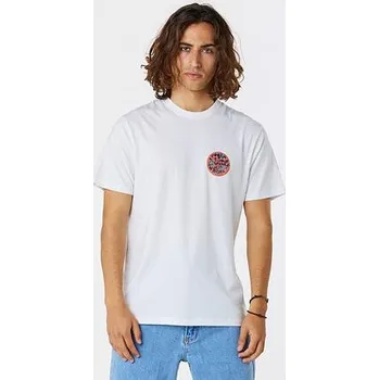 Pánská móda Tričko Rip Curl PASSAGE S/S TEE Optical White velikost L