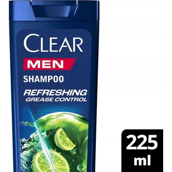 Šampon Clear Men Refreshing Grease Control šampon proti mastným lupům 225 ml