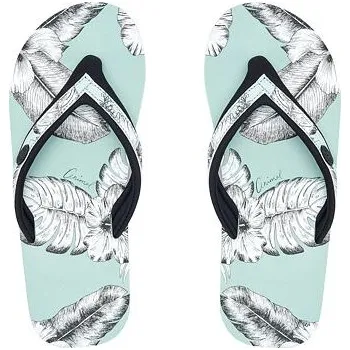 Dámská móda žabky Animal SWISH SLIM UP AOP Harbour Green velikost 42.0