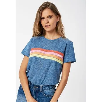 Pánská móda Tričko Rip Curl WAVE SHAPERS STANDARD TEE Dark Teal velikost M