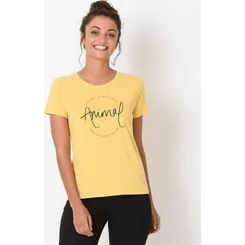 Pánské tričko Tričko Animal RETREAT Custard Yellow Marl velikost 10