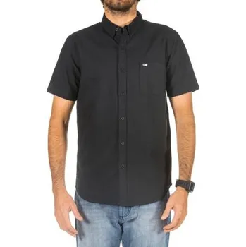 Pánská košile Košile Rip Curl OXFORD S/S SHIRT Black velikost XXL