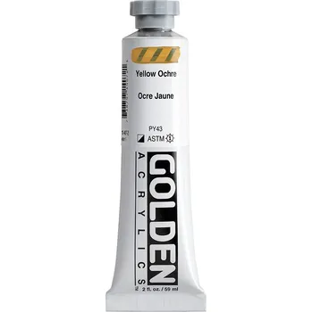 Vodová barva Akrylová barva Golden Heavy Body - 1407 Yellow Ochre Objem: 59 ml