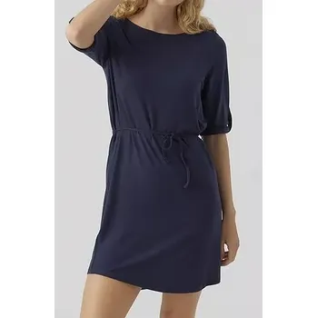 Dámské šaty Vero Moda modré šaty (Pohodlné tričkové šaty značky Vero Moda)