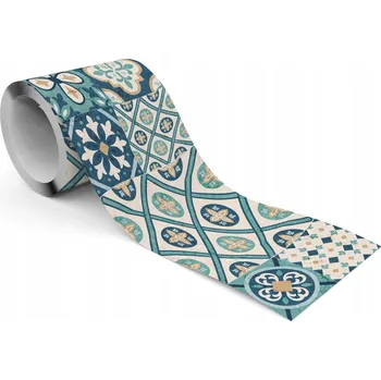 Fototapeta Dekorativní Bordura Do Jídelny Modrá MAROCKÁ Mozaika Ornamenty