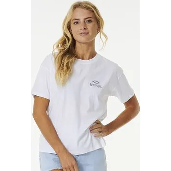 Pánská móda Tričko Rip Curl SHORE BREAK RELAXED TEE White velikost S