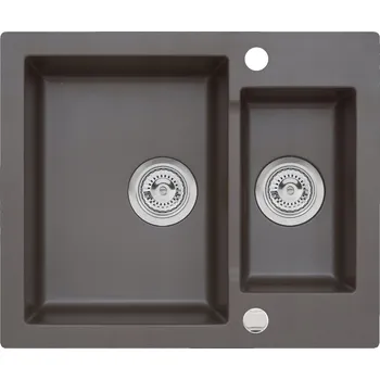 Granitový dřez Dřez jednopůlkomorový Axis Annie granitový hnědý