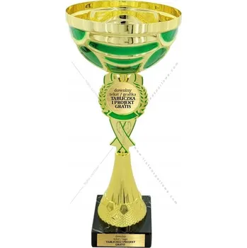 Zlatozelený pohár 35 cm + GRAVÍROVÁNÍ DÁREK