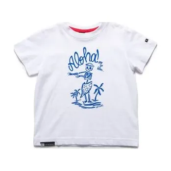 Pánská móda Tričko Rip Curl ALOHA SS TEE Optical White velikost 7
