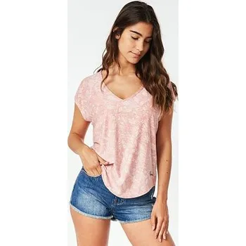 Pánské tričko Tričko Rip Curl SUN RAYS REVERSE TEE Red velikost XS