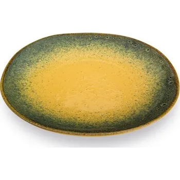 Talíř Mělký talíř TERRE LONTANE 27 cm, žlutý - Carlo Giannini (TERRE LONTANE kameninový talíř 27 cm, žlutý - Carlo Giannini)