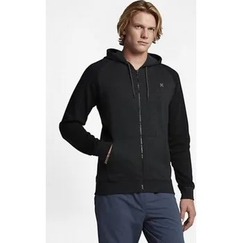 Pánská mikina Mikina Hurley BAYSIDE ZIP Black velikost S