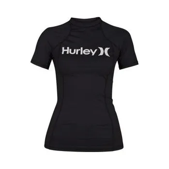 Lykra Hurley ONE&ONLY RASHGUARD S/S Black velikost XS