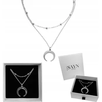 Náhrdelník SREBRNY NASZYJNIK DAMSKI NÁHRDELNÍK, CHIRURGICKÁ OCEL