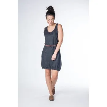 Dámské šaty šaty Alife and Kickin DOJA Black Denim Stripes velikost XS